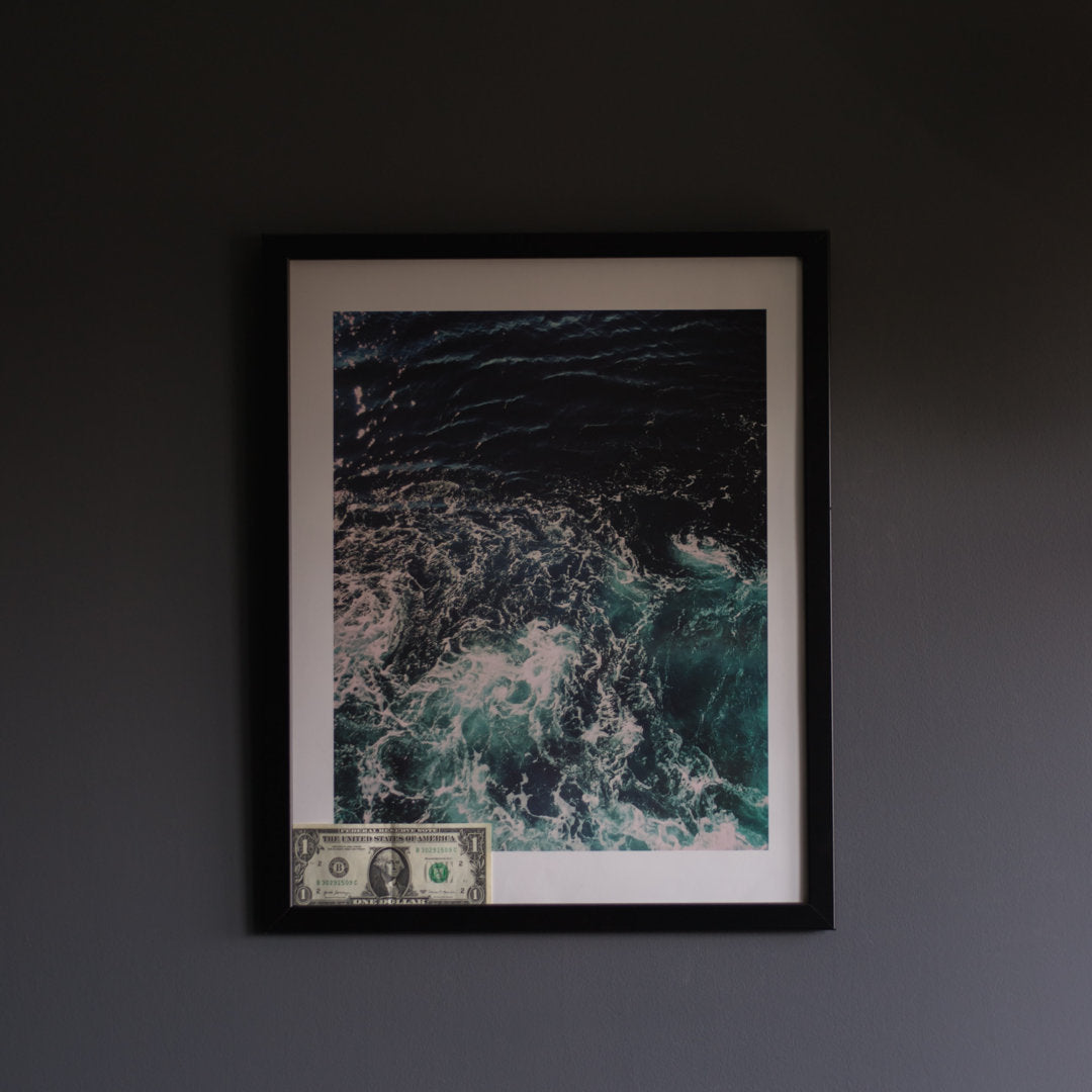 Barreneche Picture Frame Latitude Run® Color: Black Picture Size: 20" x 7"