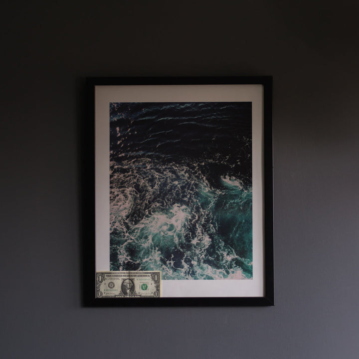 Barreneche Picture Frame Latitude Run® Color: Black Picture Size: 20" x 7"