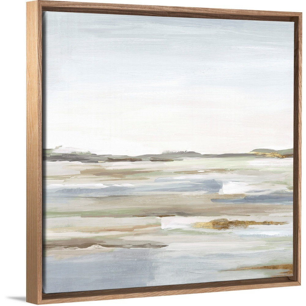 Vastness II by Eva Watts - Painting Print Wade Logan® Size: 13.25" H x 13.25" W x 1.75" D Format: Natural Floating Frame Canvas