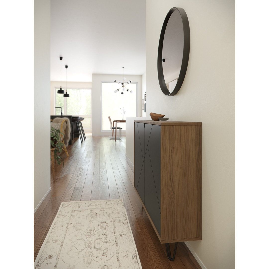 Azerion 2 - Door Accent Cabinet Wade Logan® Color: Nutmeg/Charcoal