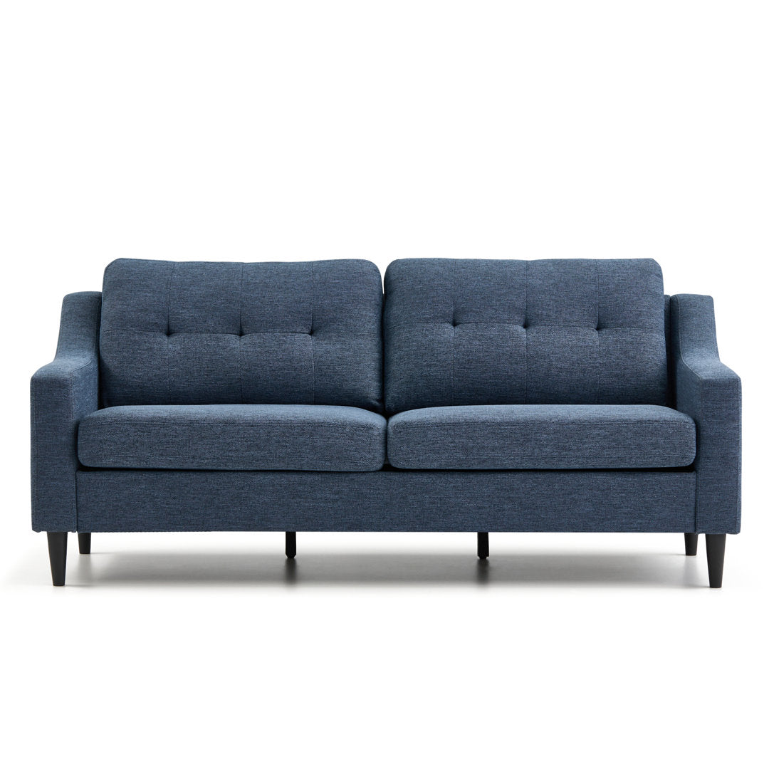 Owsley 75" Square Arm Sofa Mercury Row® Upholstery Color: Navy