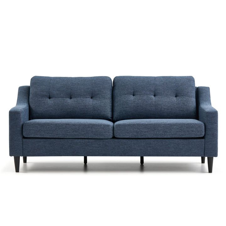 Owsley 75" Square Arm Sofa Mercury Row® Upholstery Color: Navy