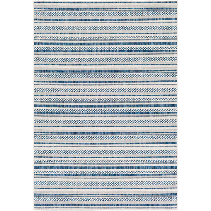 Bellino Striped Denim Indoor/Outdoor Area Rug Beachcrest Home™ Rug Size: Rectangle 4'3" x 5'11"
