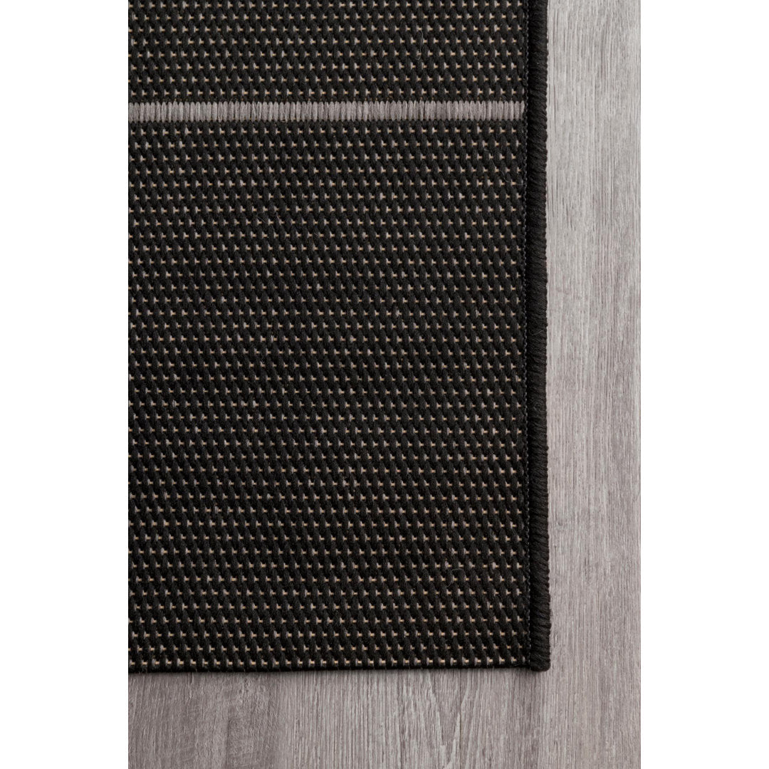 Randall Striped Machine Woven / Power Loomed Indoor/Outdoor Patio Rug Union Rustic Rug Size: Rectangle 4' x 6'