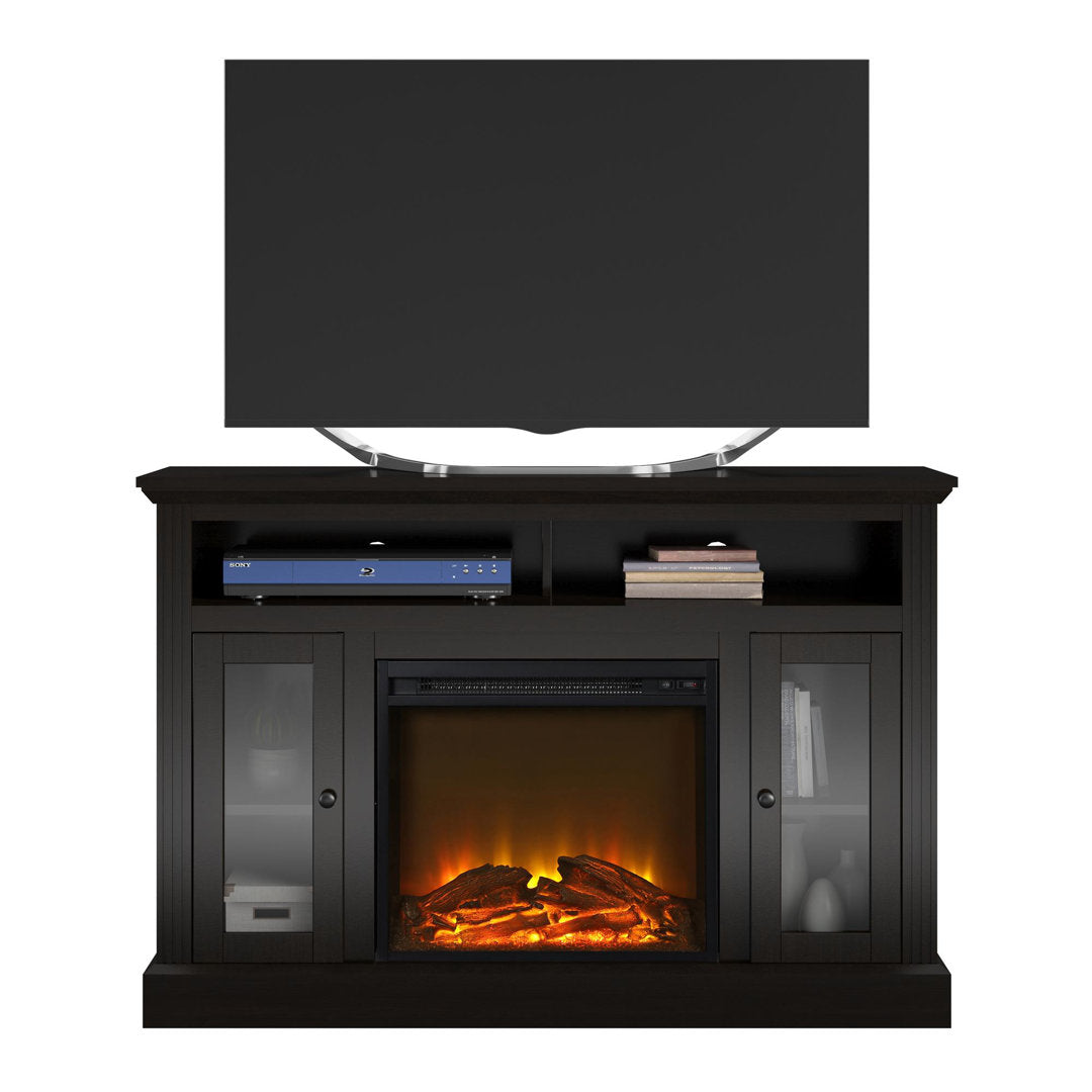 Tucci TV Stand for TVs up to 50" with Electric Fireplace Included Darby Home Co Color: Espresso