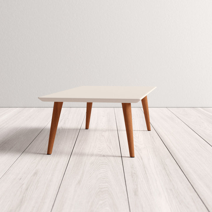 Michaelson 4 Legs Coffee Table Wade Logan® Table Top Color: Off White
