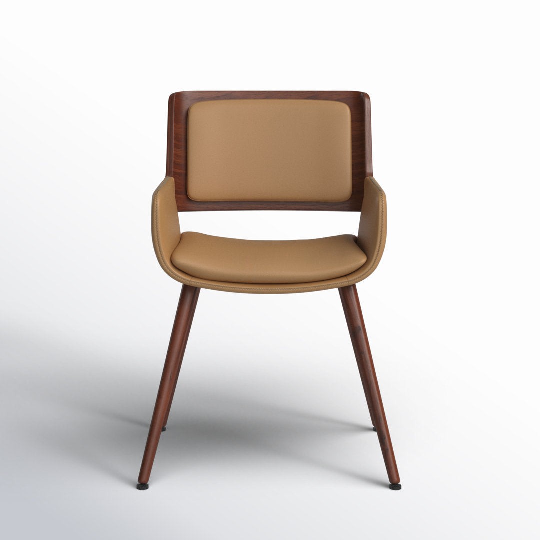 Seagraves Faux Leather Mid-Century Dining Chair Mercury Row® Upholstery Color: Desert Sandstone Faux Leather