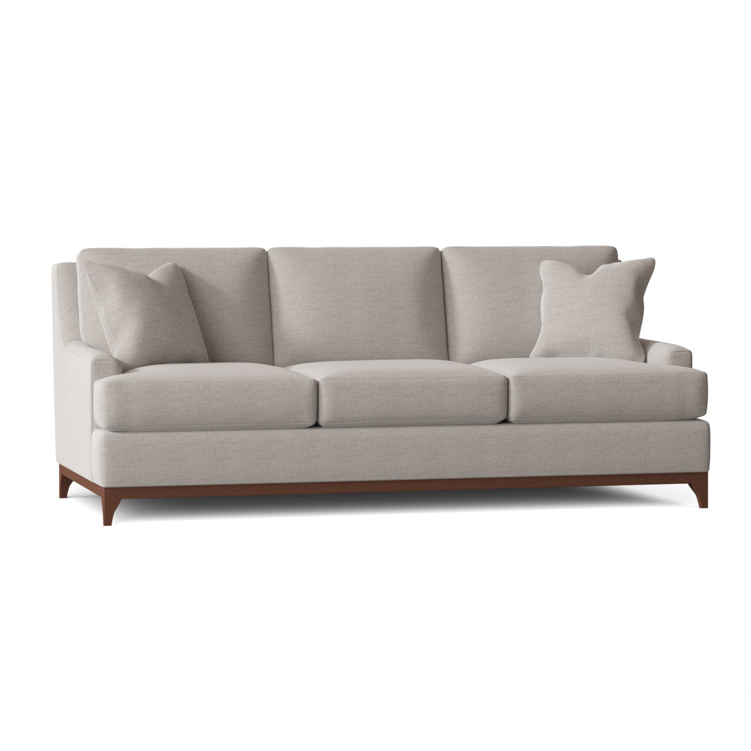 Madelyn 89" Recessed Arm Sofa Wayfair Custom Upholstery™ Fabric: Cast Silver Sunbrella®