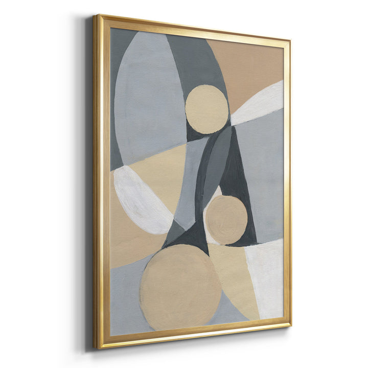 A Soft Jeweled Geometric II - 3 Piece Painting Print Set (Set of 3) Wade Logan® Size: 22.5" H x 91.5" W x 1.5" D Format: Gold Framed Canvas