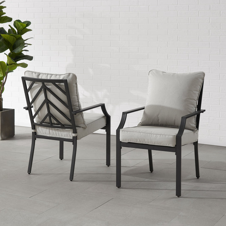 Tollstrup Patio Dining Armchair with Cushion (Set of 2) Wildon Home®