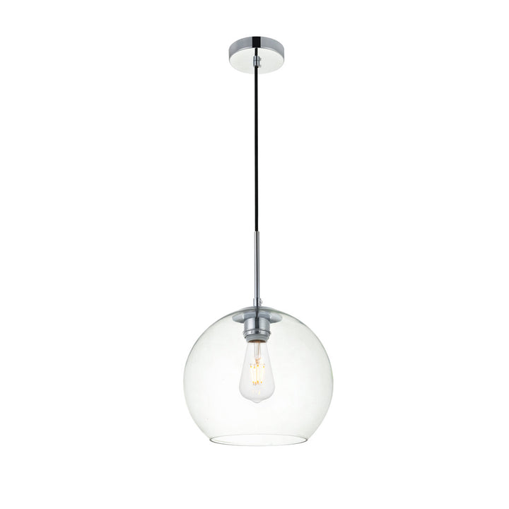 Snead 1 - Light Single Globe Pendant Mercury Row® Shade Color: Clear Size: 68" H x 7.9" W x 7.9" D Base Finish: Gold