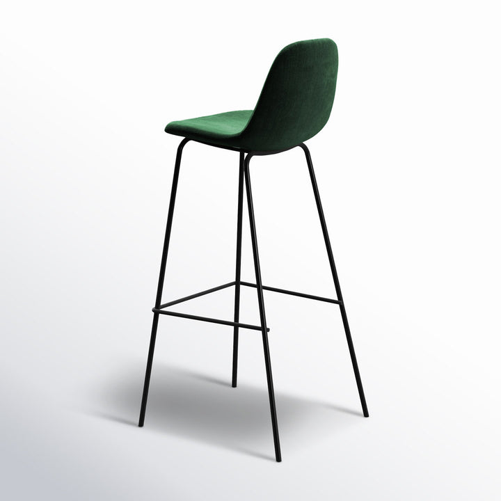 Kody Upholstered Bar & Counter Stool (Set of 2) AllModern Color: Emerald Velvet Seat Height: Bar Stool (30.5" Seat Height)