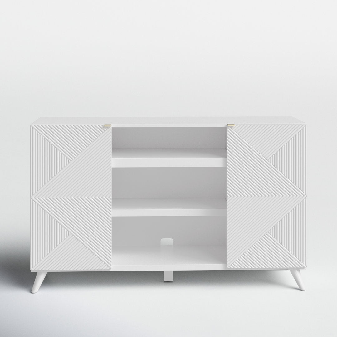 Baldewijn TV Stand for TVs up to 65" Wade Logan® Color: White