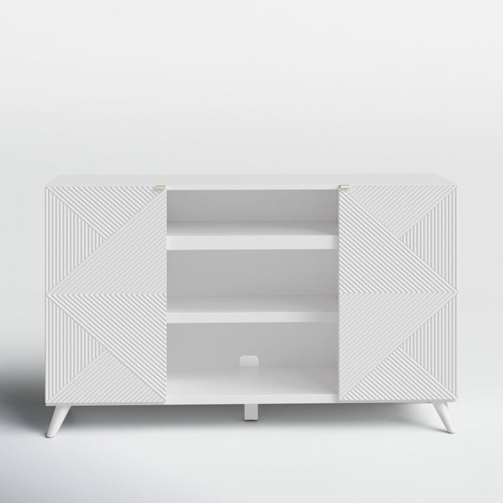 Baldewijn TV Stand for TVs up to 65" Wade Logan® Color: White