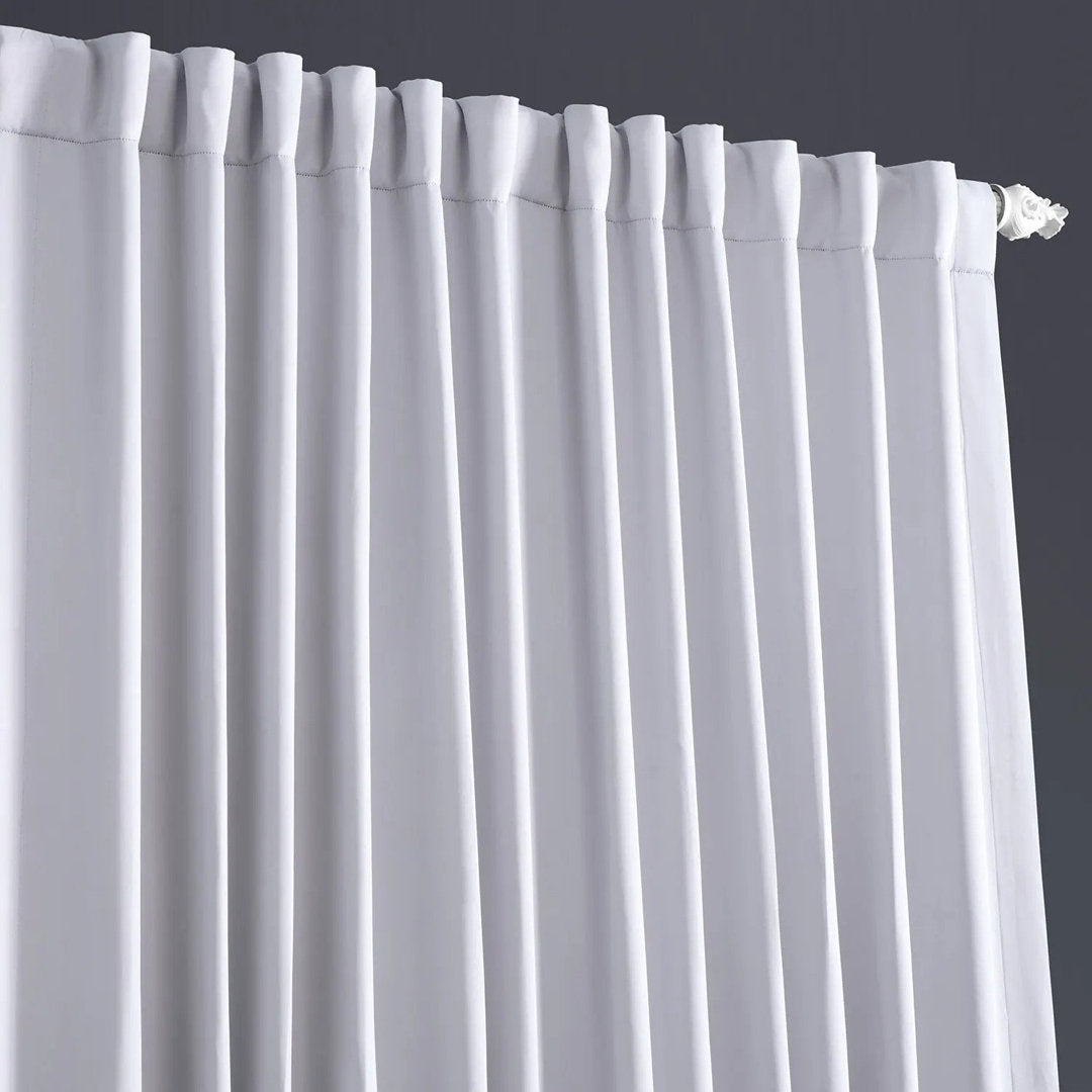 Aldreda Extra Wide Solid Rod Pocket Room Darkening Curtains - Single Panel Drapes Alcott Hill® Curtain Color: Fog Gray Size per Panel: 100" W x 84" L