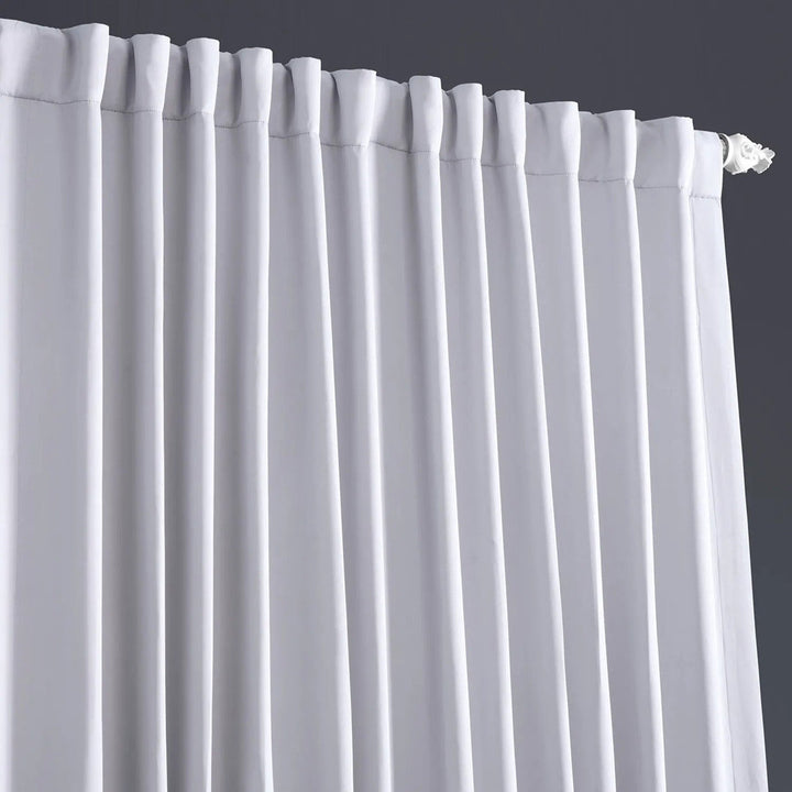 Aldreda Extra Wide Solid Rod Pocket Room Darkening Curtains - Single Panel Drapes Alcott Hill® Curtain Color: Fog Gray Size per Panel: 100" W x 84" L