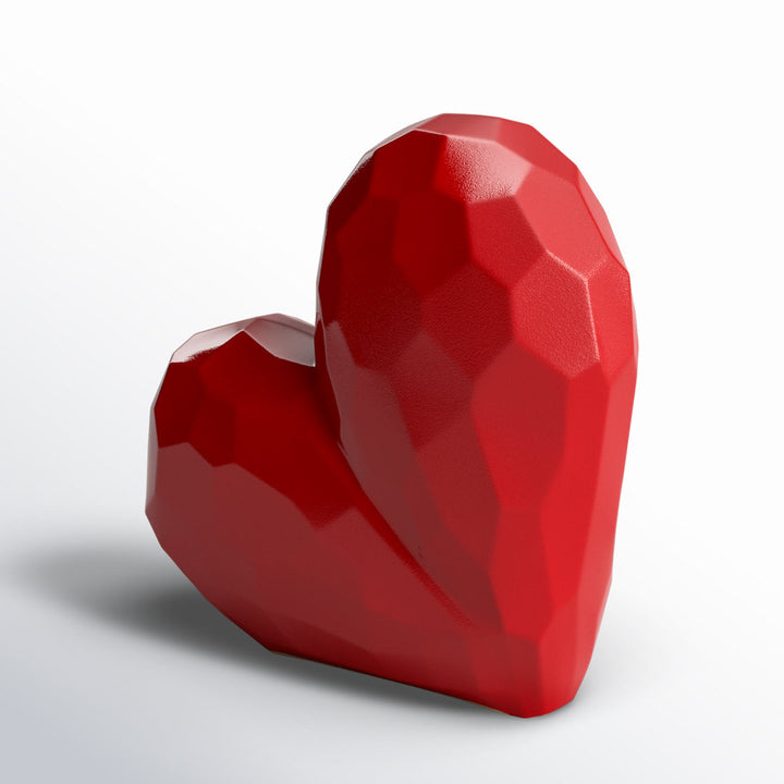 Modern Heart Novelty Sculpture Etta Avenue™ Teen Size: 11" H x 5" W x 11" D Finish: Red