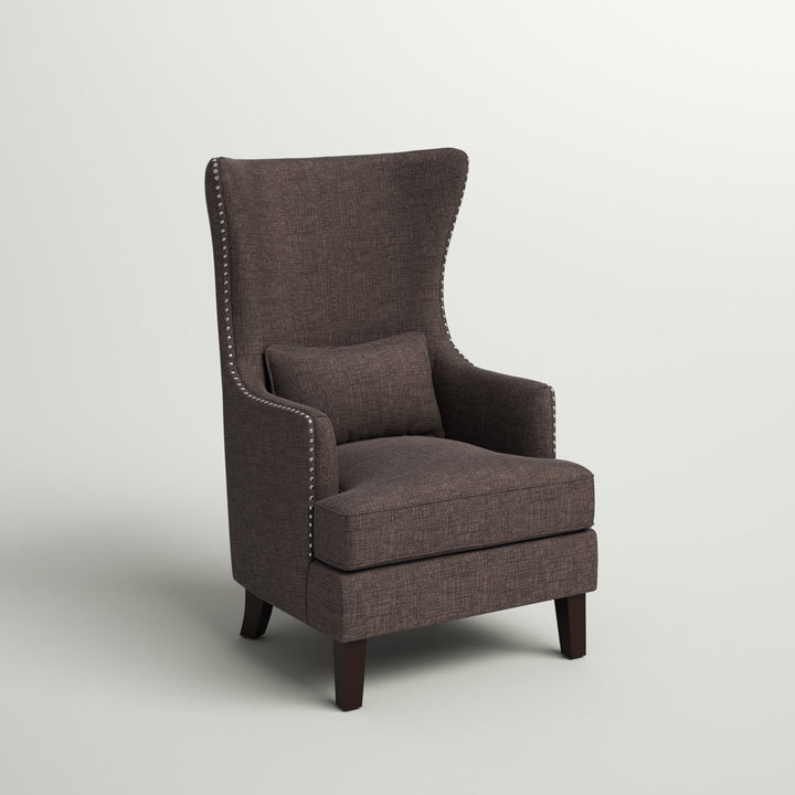 Kemariya 31" Wide Polyester Wingback Chair Red Barrel Studio® Fabric: Chocolate