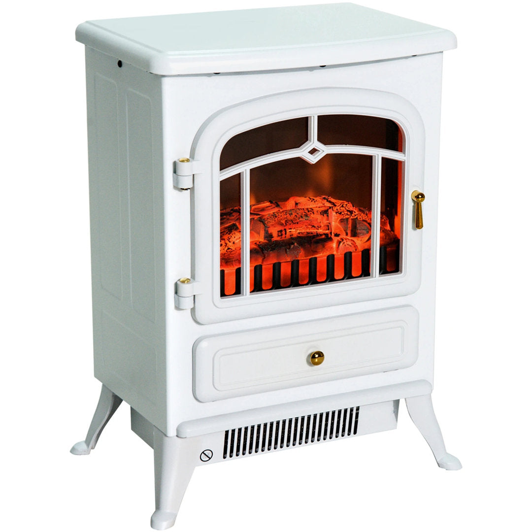 Manor Electric Fireplace Charlton Home® Finish: White