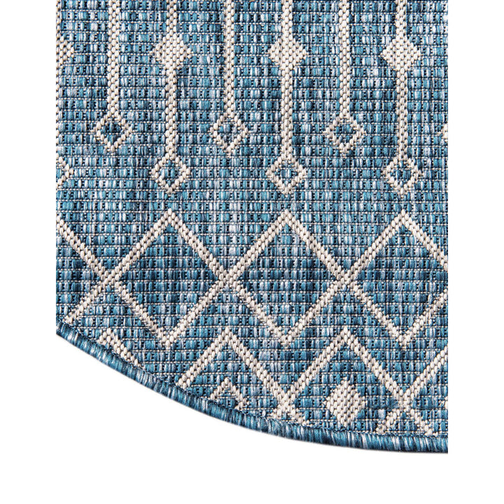 Innsbrook Southwestern Power Loom Teal Indoor/Outdoor Area Rug Laurel Foundry Modern Farmhouse® Rug Size: Oval 2'2" x 3'1"