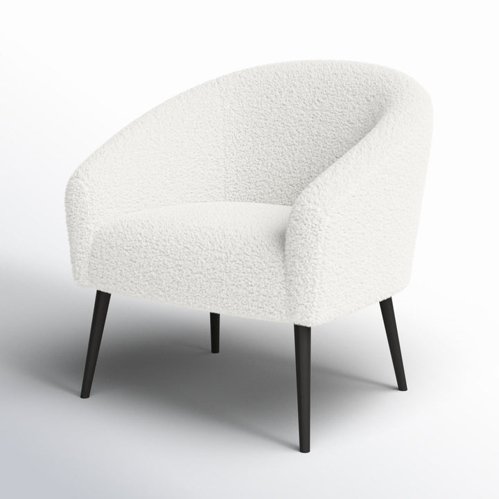Tisch 30.5" W Barrel Chair Wrought Studio™ Leg Color: Matte Black