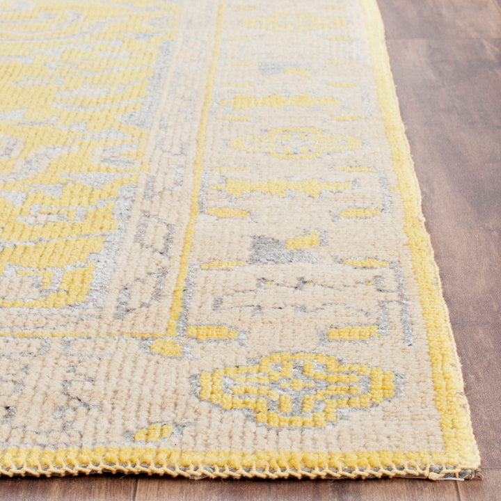Brownsburg Stone Wash Hand Knotted 55% Wool, 10% Viscose, 35% Cotton Oriental Rug Bungalow Rose Rug Size: Rectangle 4' x 6'