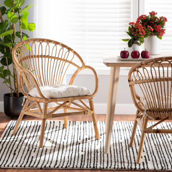 Benicia Modern Bohemian Rattan Dining Chair Wholesale Interiors