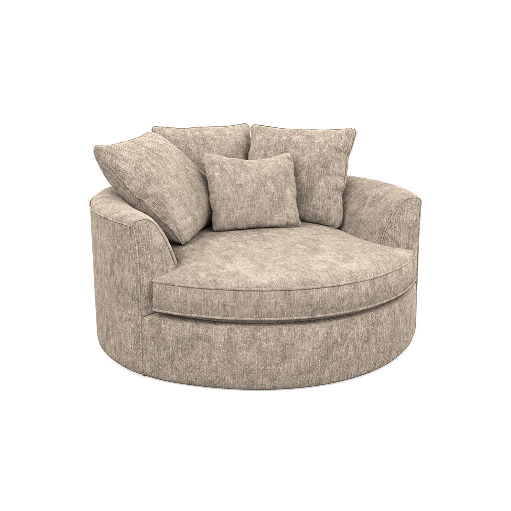 Ashonte Anjuan 61" Wide Polyester Barrel Chair Wade Logan® Fabric: Hill Beach