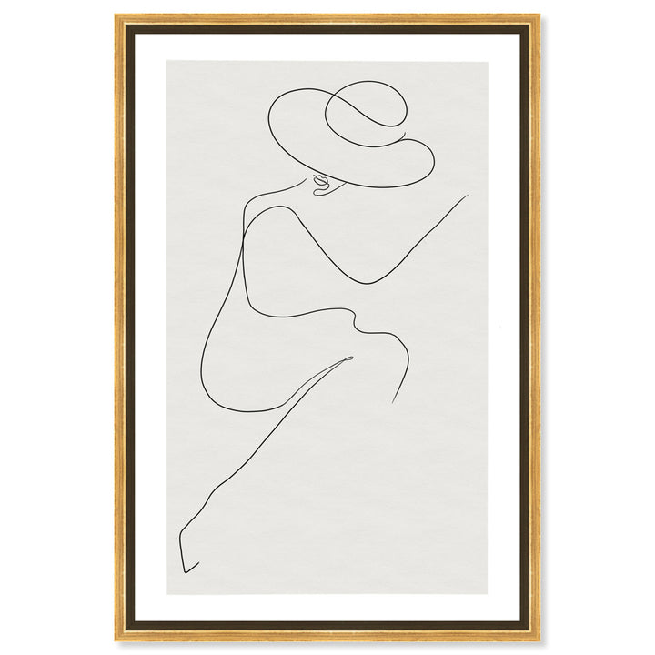 Fashion and Glam Sunday in The Park Accessories - Graphic Art on Canvas Oliver Gal Prints Size: 36" H x 24" W Format: Gold Framed