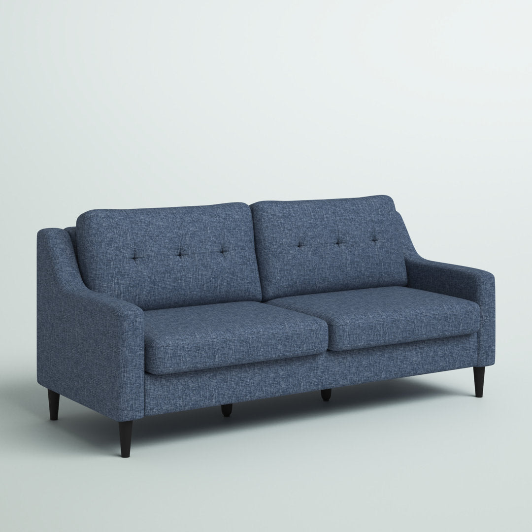 Owsley 75" Square Arm Sofa Mercury Row® Upholstery Color: Navy