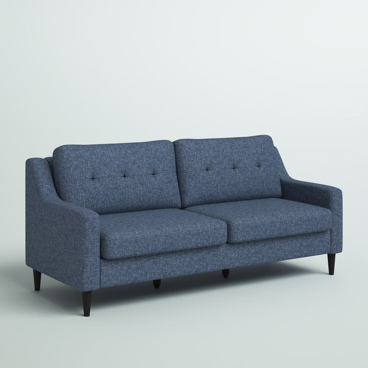 Owsley 75" Square Arm Sofa Mercury Row® Upholstery Color: Navy