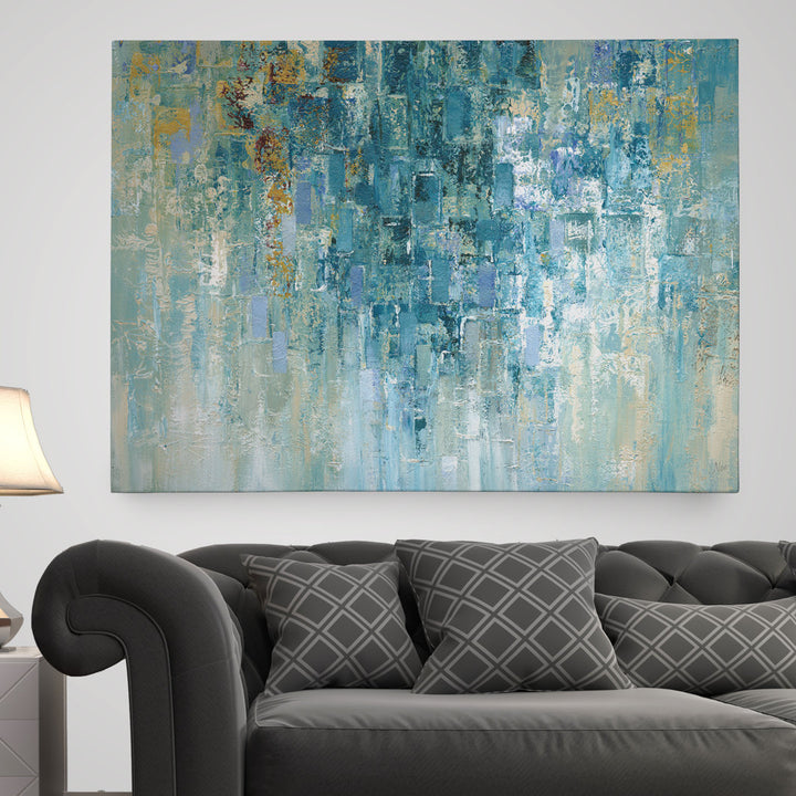 I Love the Rain by Nan - Graphic Art Print on Canvas Wade Logan® Size: 24" H x 32" W x 1.5" D