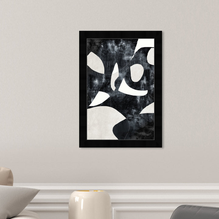 Abstract 'All Of Me' Geometric Wall Art Print Joss & Main Frame Color: Black Framed Size: 17" H x 12" W