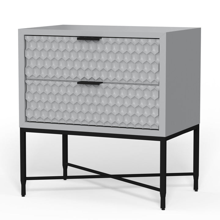 Capra 2 - Drawer Nightstand AllModern Color: Sky Gray