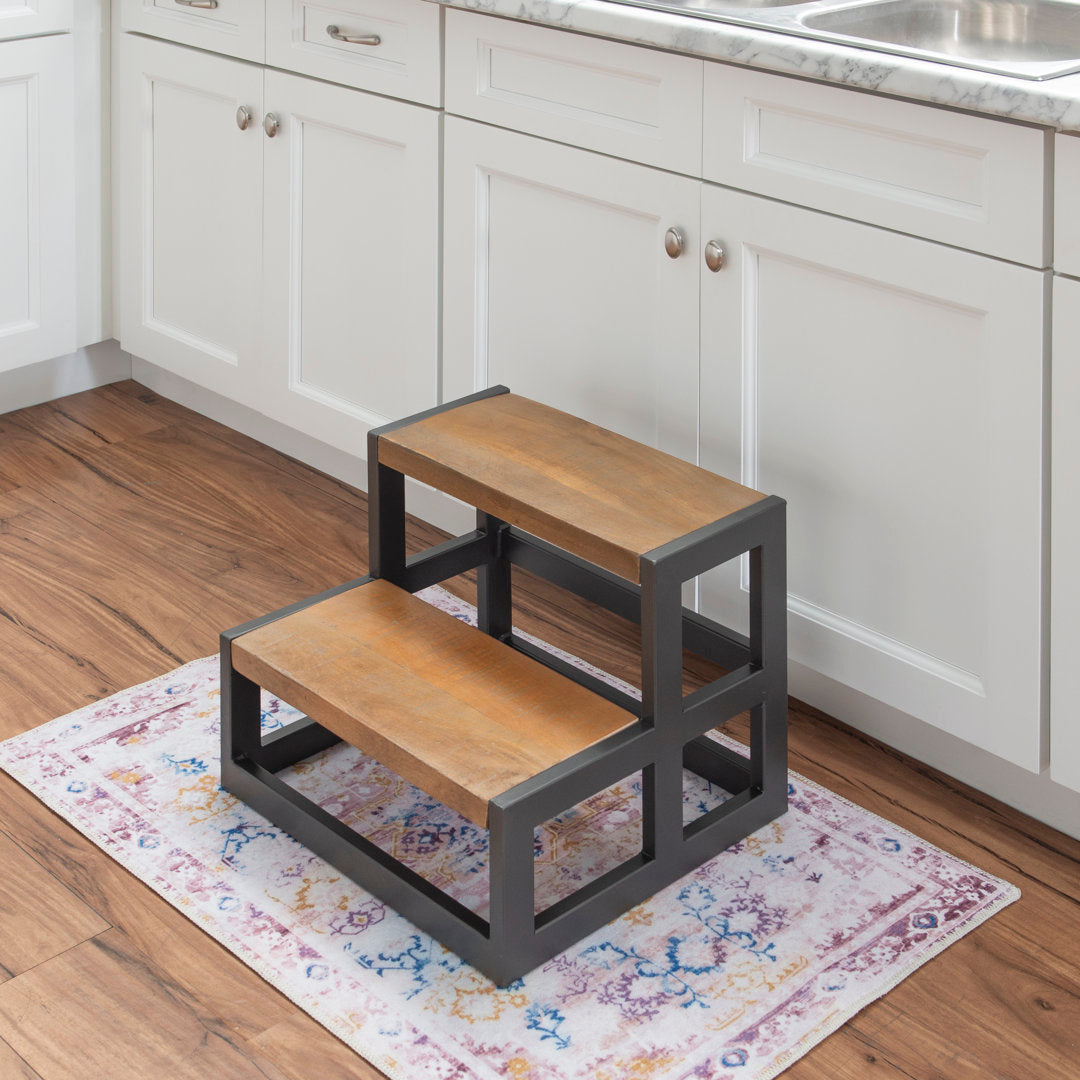 Majeski 2 - Step Wood Step Stool Trent Austin Design® Color: Gray