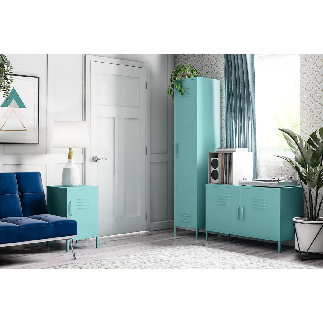 Cache 2 - Door Metal Accent Cabinet Novogratz Color: Mint