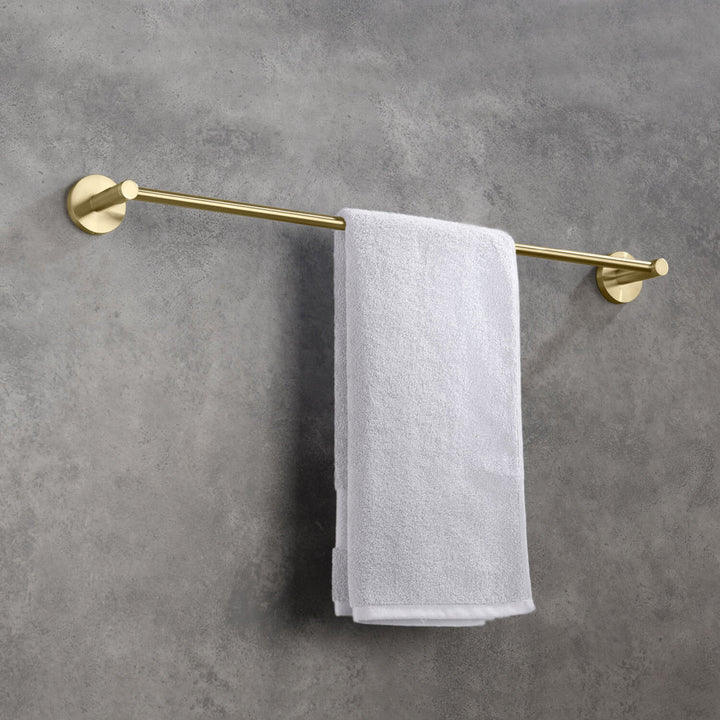 24" Wall Mounted Towel Bar KIBI Finish: Brush Gold
