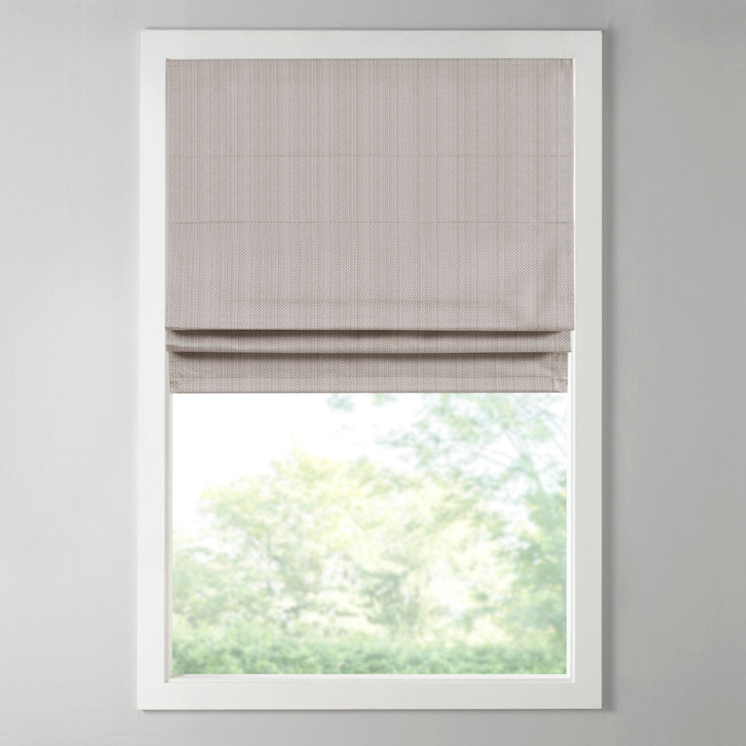 Galen Basketweave Cordless Room Darkening Roman Shade Madison Park Length & Width: 27"W x 64"L