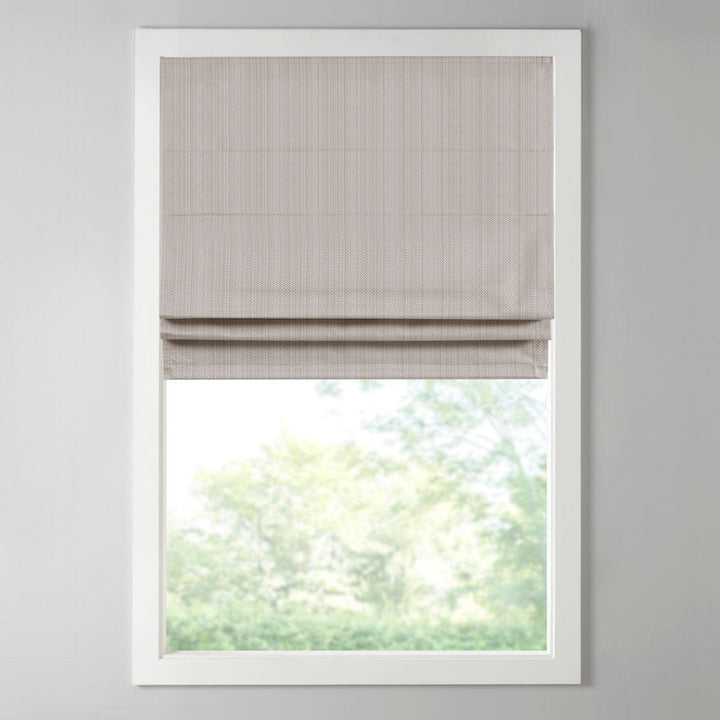 Galen Basketweave Cordless Room Darkening Roman Shade Madison Park Length & Width: 27"W x 64"L