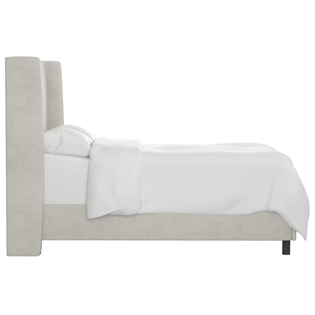 Tilly Upholstered Bed Joss & Main Color: Bella Light Gray Performance Velvet Size: Full