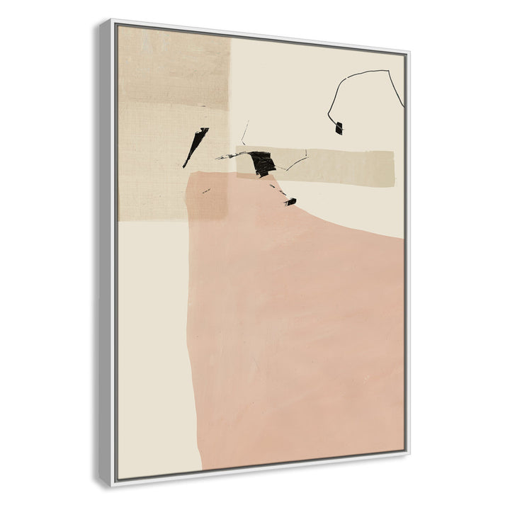 Soft Tempo - Floater Frame Painting on Canvas Joss & Main Frame Color: White Framed Size: 41.5" H x 31.5" W
