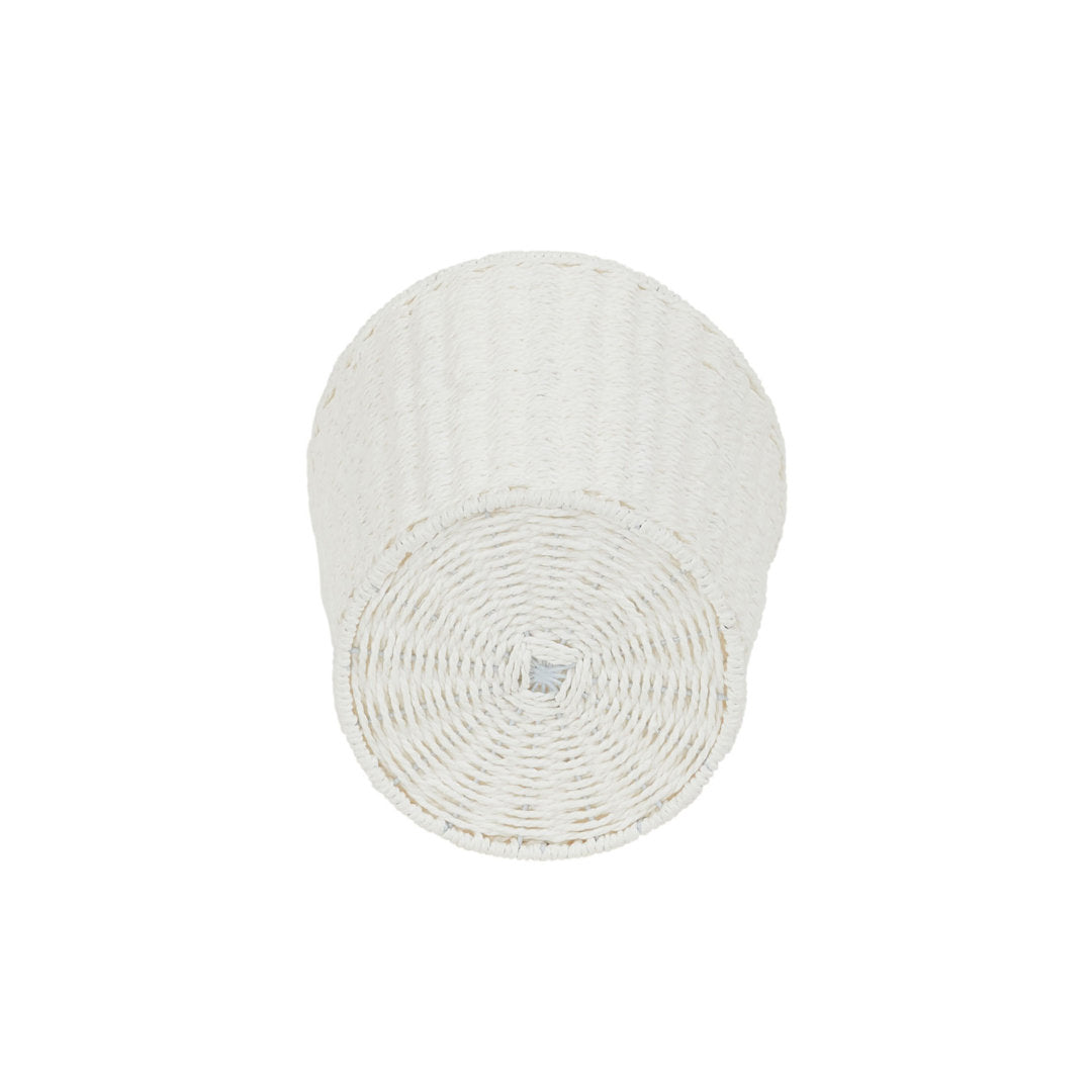 Bimal Paper Rope Gallon Waste Basket Bayou Breeze Color: White Capacity: 2 (Gallons)