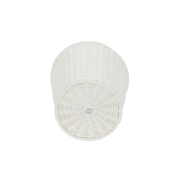 Bimal Paper Rope Gallon Waste Basket Bayou Breeze Color: White Capacity: 2 (Gallons)