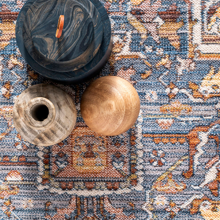 Windmere Traditional Oriental Medallion Rust/Brick/Navy Area Rug Langley Street® Rug Size: Rectangle 12' x 15'
