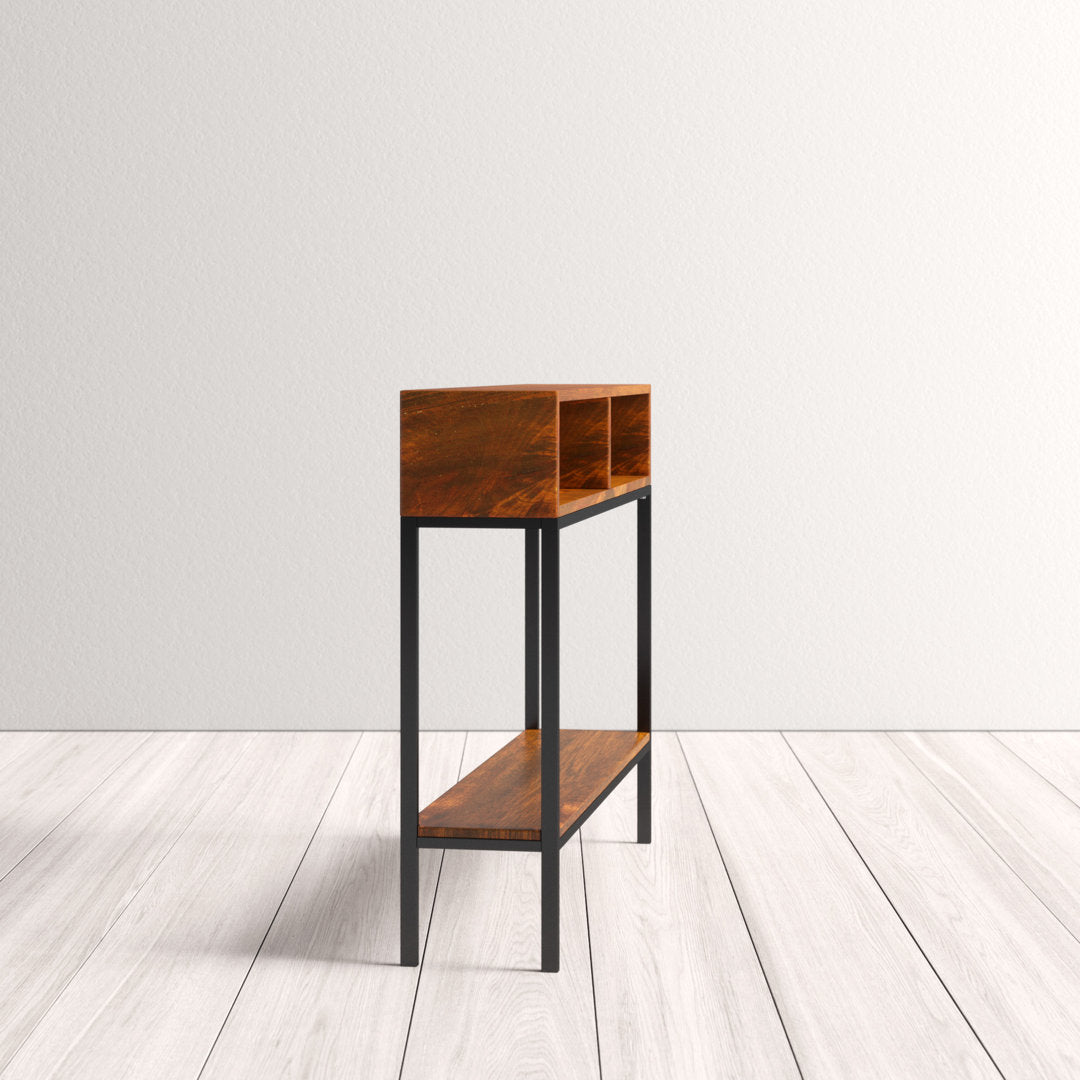 Kendriel 42" Console Table 17 Stories Table Top Color: Chestnut