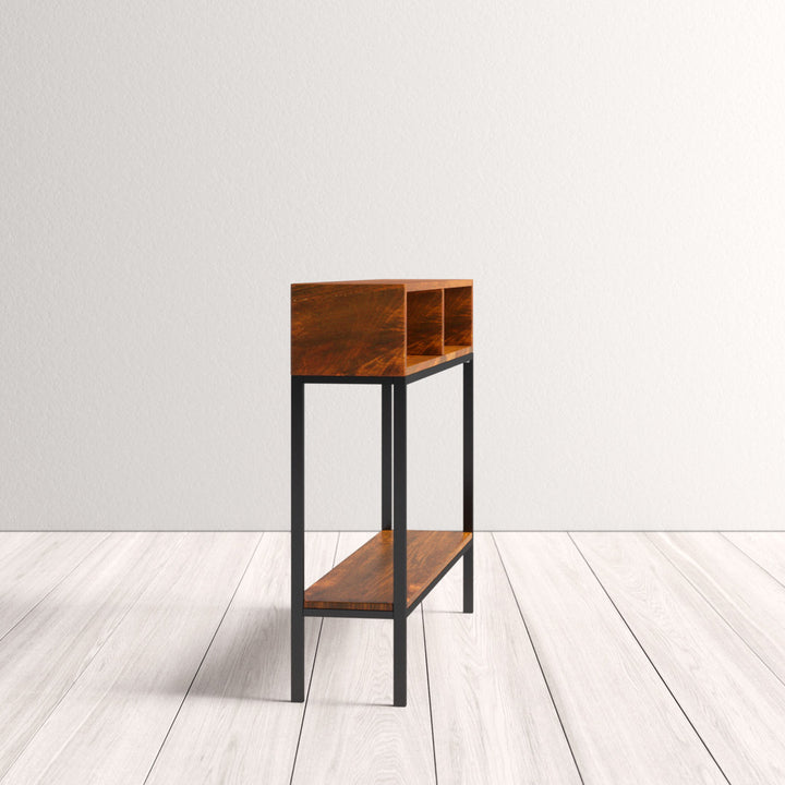 Kendriel 42" Console Table 17 Stories Table Top Color: Chestnut