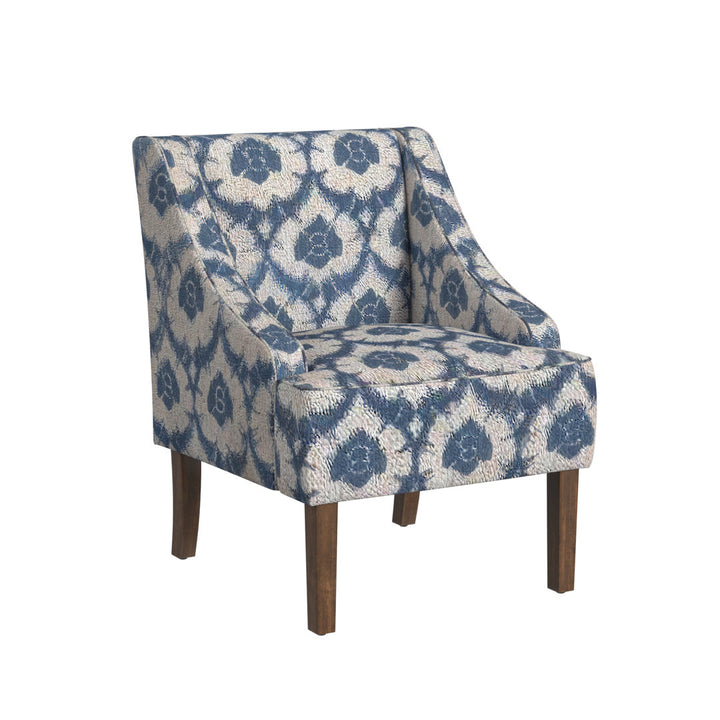 Adona Accent Chair Mistana™ Fabric: Blue Ikat Print 100% Polyester