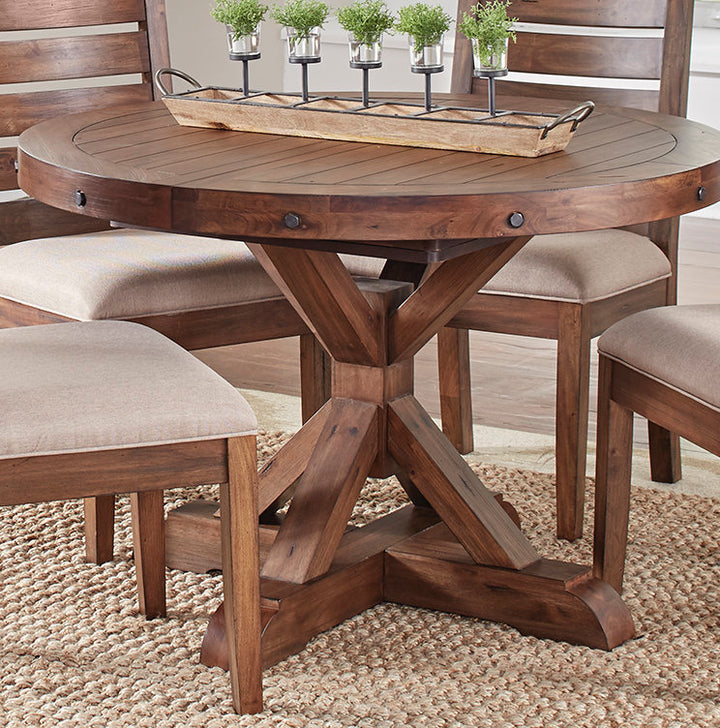 Trevion Solid Mahogany Dining Table Mistana™
