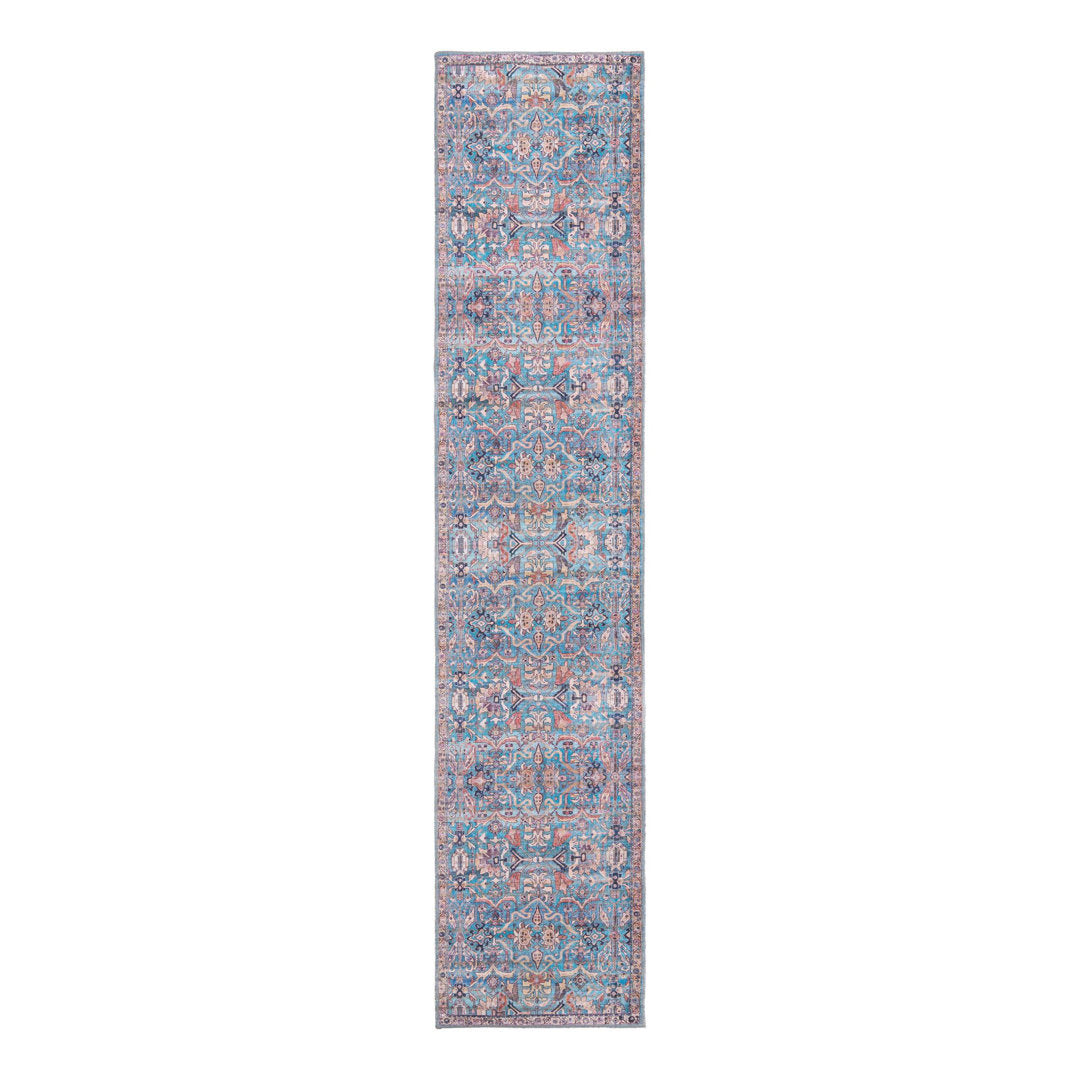 Enger Blue Area Rug Mistana™ Rug Size: Runner 2'7" x 12'