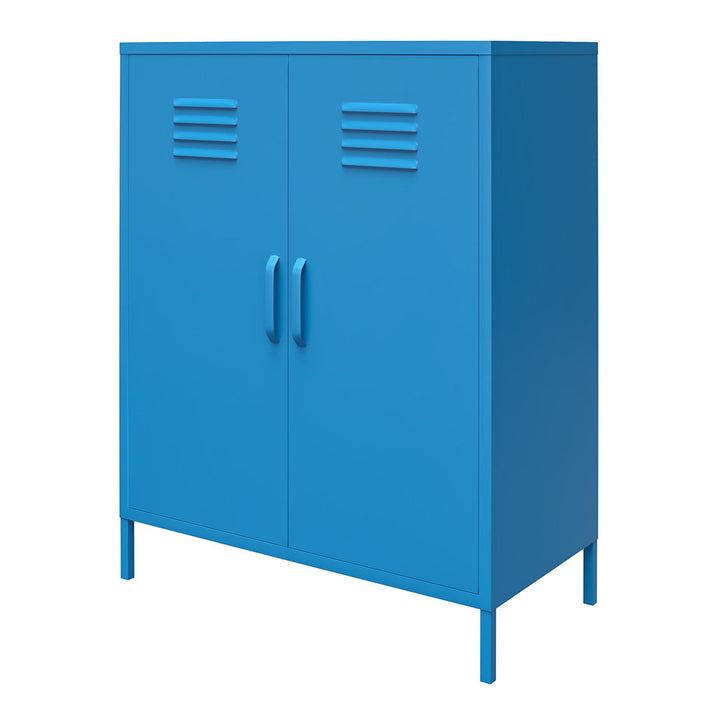 Cache 2 - Door Metal Accent Cabinet Novogratz Color: Bright Blue